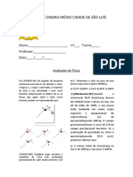 Avaliação de Física do Ensino Médio