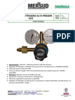 Ficha Regulador Nitrogeno Gce Unicontrol 500