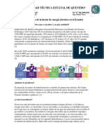 Características de La Fuente de Energía Eléctrica en El Ecuador