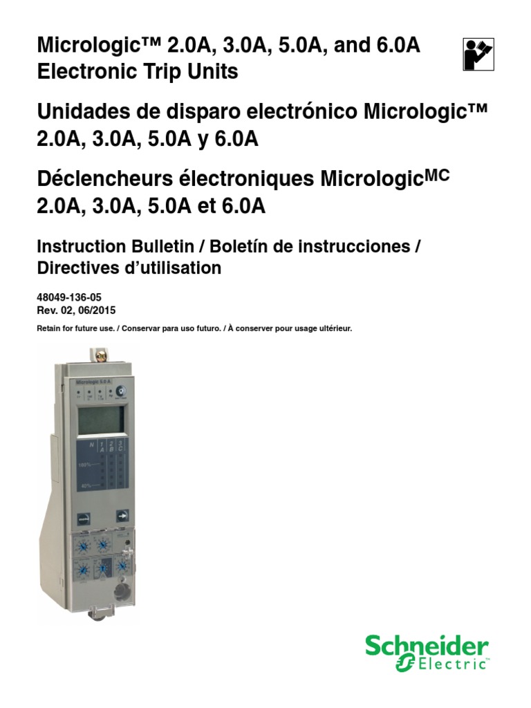 Micrologic 2.0A PDF | PDF | Electromagnetic Interference | Radio