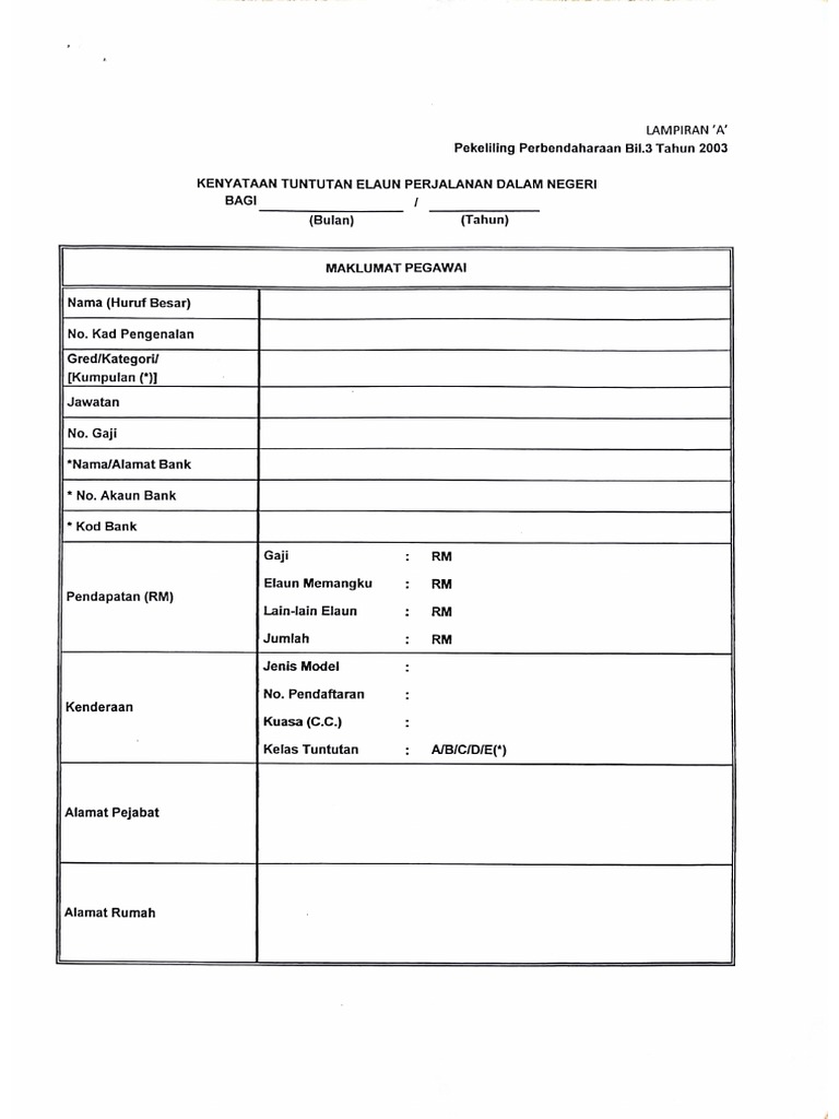 Borang TNT PDF | PDF
