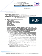 Division Memorandum No. 68 S. 2018