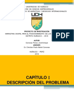 Diapositivas Marketing Digital para El Posicionamiento de Los Restaurantes de La Ciudad de Huánuco - 2018.