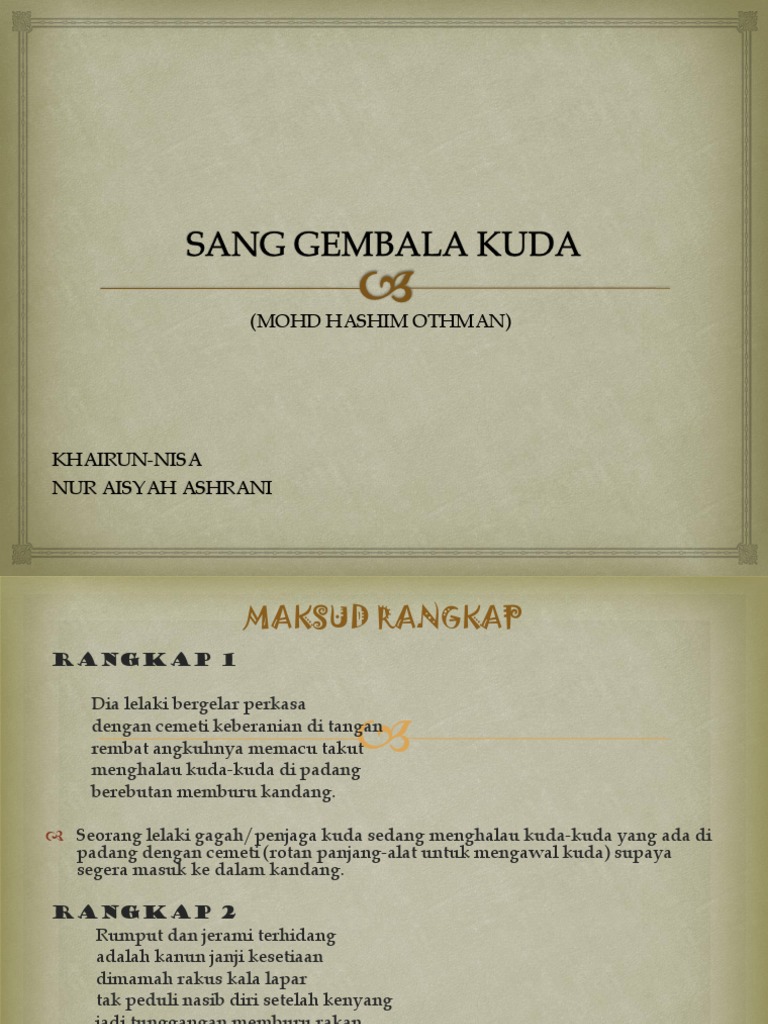 Sang Gembala Kuda