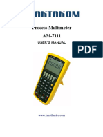 Process Multimeter AM-7111: User'S Manual