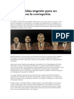 Un Salvavidas Urgente Para No Ahogarse en La Corrupción