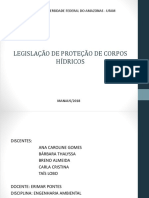 Eng. Ambiental Legislação de Proteção Dos Corpos Hídricos