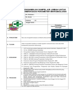 20. Pengambilan Sampel Air Limbah Untuk Pemeriksaan Bakteriologis