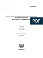 Business Continuity in The United Nations System 2011