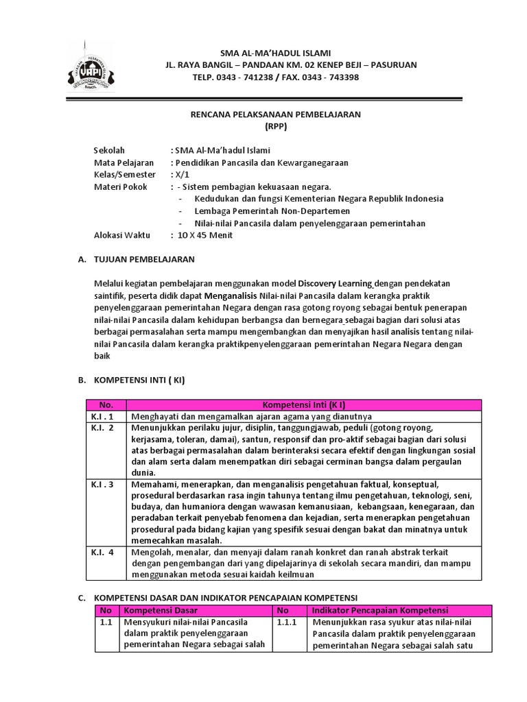 Nilai Nilai Pancasila Dalam Kerangka Praktik Penyelenggaraan