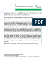 Pengaruh Penurunan Berat Badan Terhadap Rasio Firmicutes Dan Bacteroidetes Di Saluran Pencernaan Manusia Abstrak Web