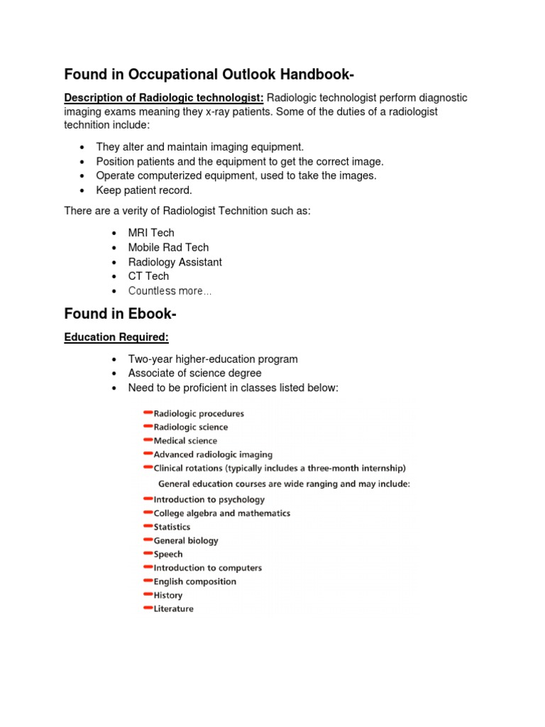Occupational Outlook Handbook PDF