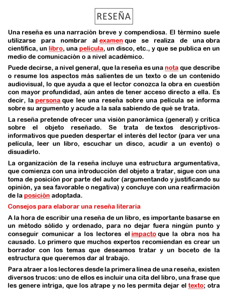 Cómo Escribir una Reseña Efectiva | PDF | Libros | Science