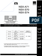 Aiwa Cx-ns70, Nsx-A71, Nsx-s70, Nsx-s74 Mini Combo