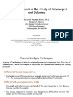 Thermal Methods in the Study of Polymorphs and Solvates