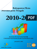 Proyeksi Penduduk Kabupaten - Kota Tahunan 2010-2020 Provinsi Jawa Tengah
