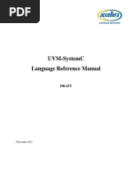 Uvm Systemc Language Reference Manual