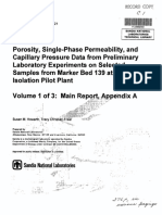 Howarth Christian Frear 1997 Porosity Single Phase Permeability SAND94 0472-1-2 3