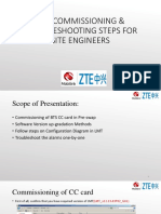 Pre Commissioning Steps of ZTE SDR