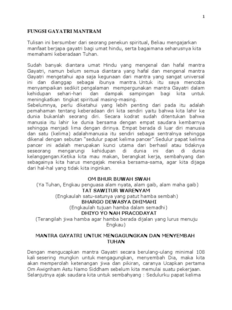 Mantra Panca Sembah Di Merajan Cara Golden