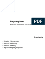 Polymorphism: Application Programming: Java Programming