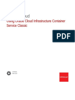 Using Oracle Cloud Infrastructure Container Service Classic