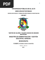 Talento Humano Pando Ricardo Soncco Pando