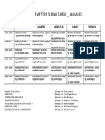 Horario Vi Semestre