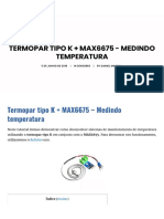 Termopar tipo K + MAX6675 - Medindo temperatura