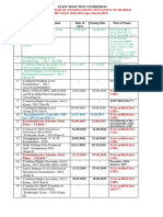 Exam Schedule