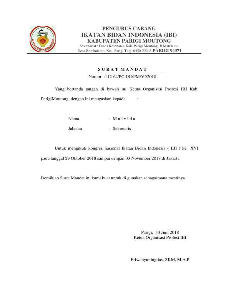 Surat Mandat Docx