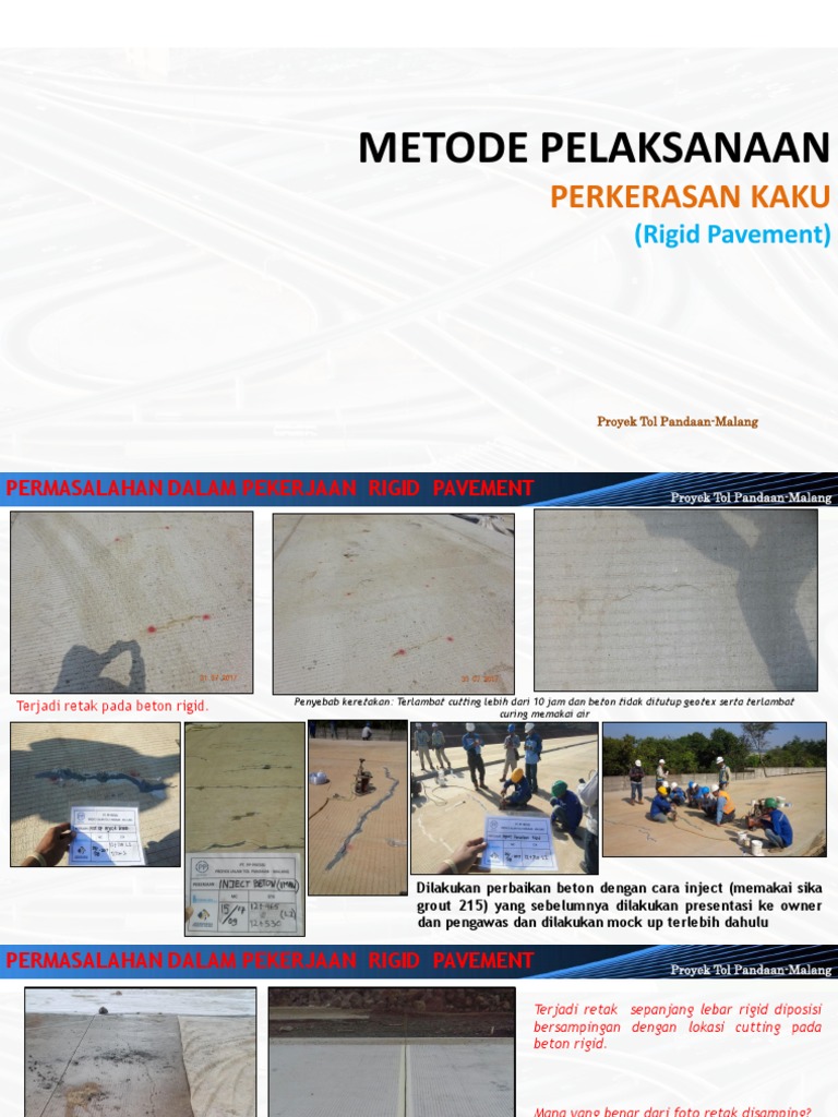 Metode Pelaksanaan Rigid Pavement | PDF