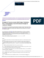 Concrete Anchor Foundation Bolt Design Calculations With Example As Per ACI 318 Appendix D-Part2-Breakout Strength in Tension