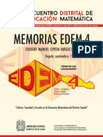 Memorias Cuarto Encuentro Distrital de Educación Matemática
