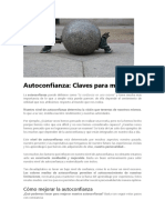 Autoconfianza: Claves para Mejorarla