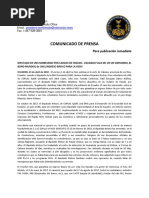 2018-04-23 SPANISH PRESS RELEASE - UNS DEPUTY ACQUITTED OF FRAUD CHARGES