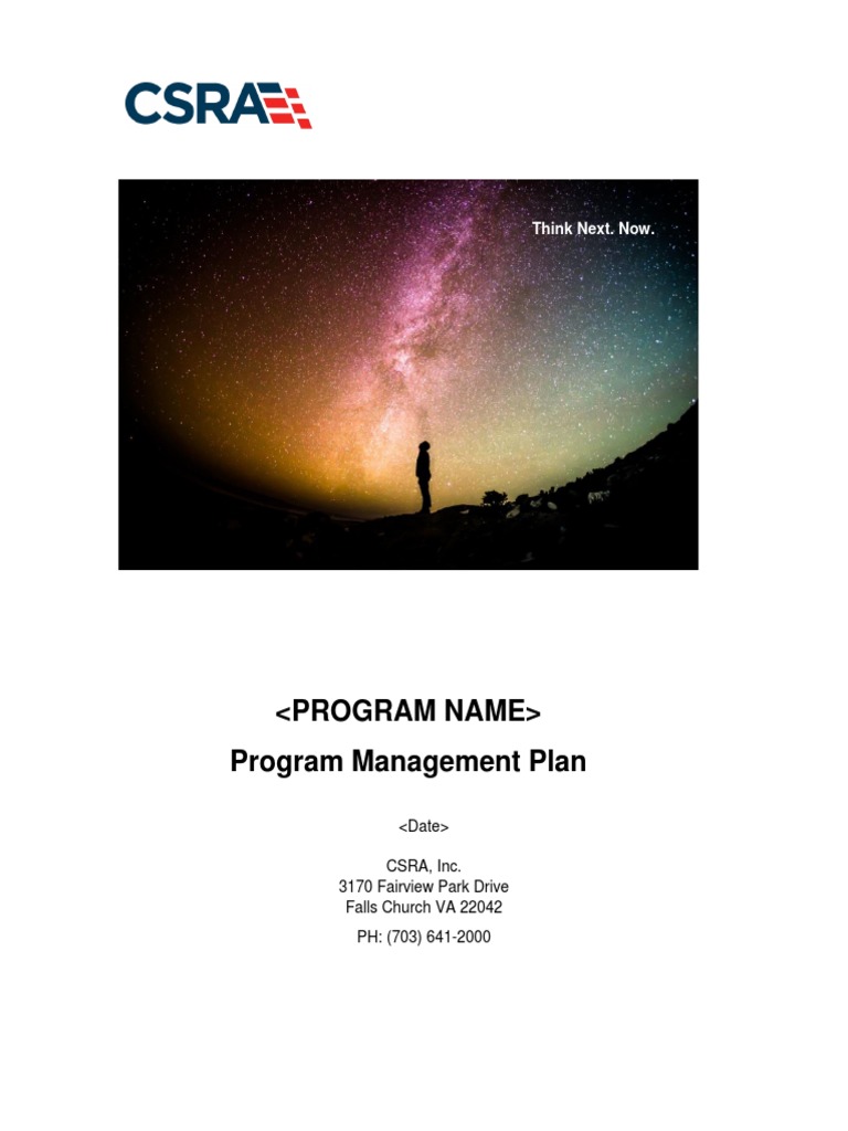 Program Management Plan Template PDF Business Process Business Program Management Plan Template PDF Business Process Business