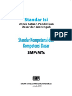 Buku Standar Isi SMP