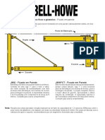 Braços fixos em parede para diferentes cargas