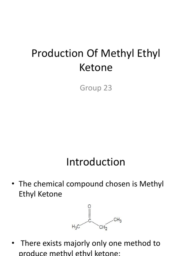 Production of Methyl Ethyl Ketone PDF Heat Exchanger Distillation