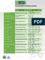 Horario de Atencion A Padres