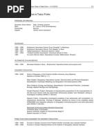 Example of Tabular CV PDF