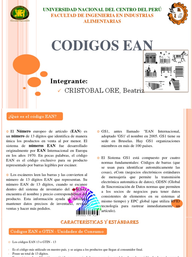 Codigos Ean PDF Código de barras Identificación de frecuencia de