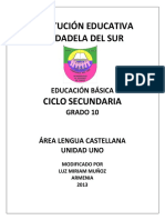 PDF Ejemplo o Taller Literatura Española Decimo