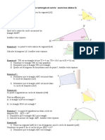 Triangle Rectangle Cercle Circonscrit Exercices 4eme