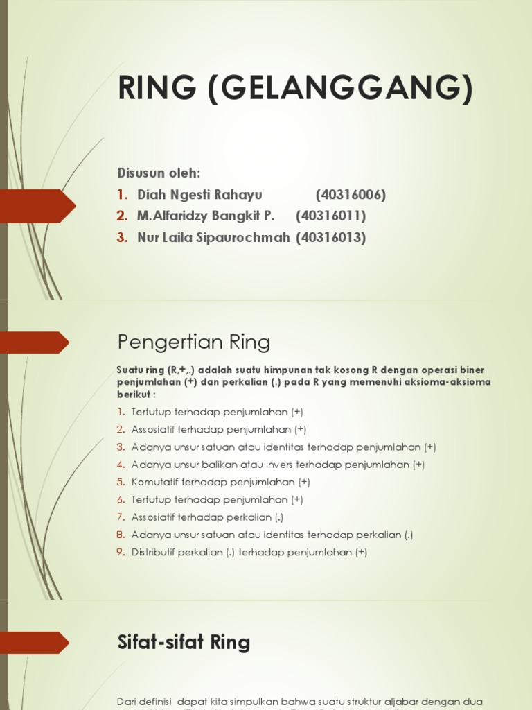 Ring (Gelanggang) | PDF