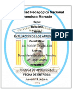 Resumen de Evaluacion de Apredizaje Domy