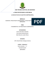 Fundamentos de Presupuesto Empresarial1