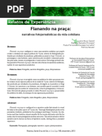 Flanando Na Praça Narrativas Fotojornalísticas Da Vida Cotidiana_REV RIZOMA