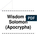 Wisdom of Solomon Apocrypha) A.I